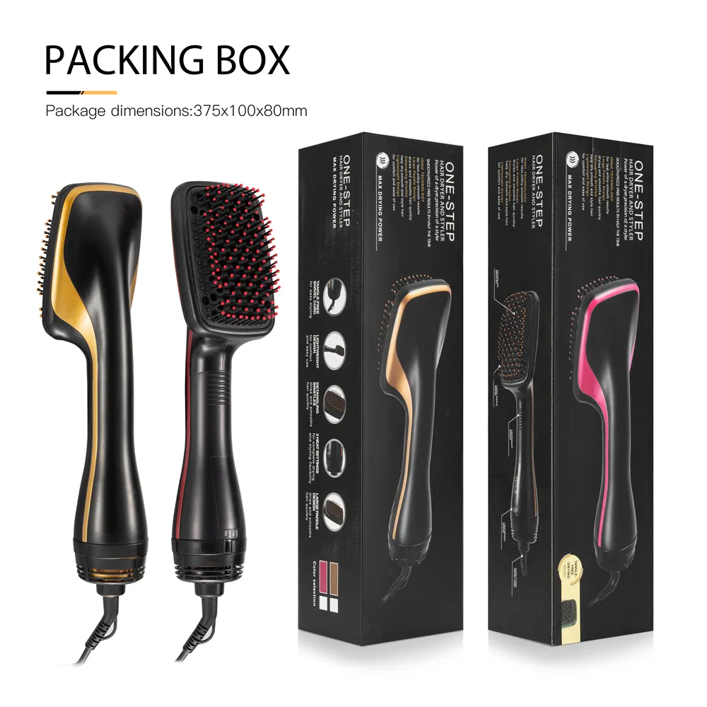 Один шаг фен для волос и вольюмайзер горячий воздух кисть 3-в-1 фен стайлер с щеткой для