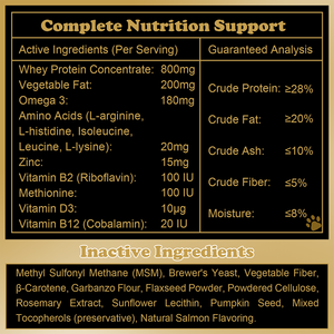Friandises à Mâcher Molles <span class=keywords><strong>pour</strong></span> Chiens de Travail : Complément de Soin <span class=keywords><strong>pour</strong></span> la Santé Animale, Renforce les Muscles, Prise de Poids, Calcium - Product Image 5