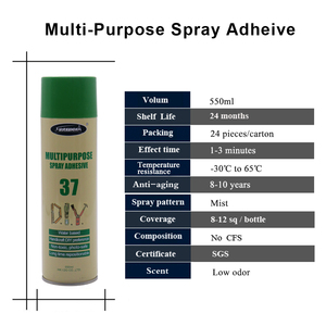 Sprayidea 37 Hot Sale Water Based <strong>Spray</strong> <strong>Adhesive</strong> for DIY for Bonding Paper Plastic Fabric in Construction Applications - Product Image 6