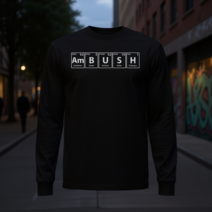 T-shirt a maniche lunghe con elementi della tavola periodica Ambush, taglia unisex per adulti - Product Image 3