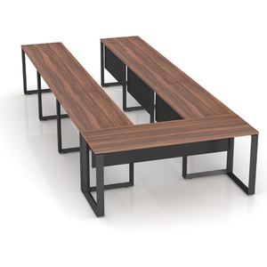 Table de salle de réunion moderne de haute qualité, prix d'usine Chine, mobilier de bureau, bureau de salle de conférence, table de conseil d'administration - Product Image 6
