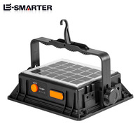 Projecteur pliable super lumineux 100W à faisceau large alimenté par la lumière de travail solaire d'inondation portative de camp rechargeable