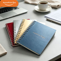 Carnet de notes professionnel à spirale, personnalisé avec logo gravé au laser et impression UV, cadeau d'entreprise, 40 feuilles