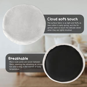 लक्जरी ठोस पैटर्न बिल्ली घोंसला मजबूत और आरामदायक नरम गोल डेस्कटॉप बिस्तर प्यारा डिजाइन पालतू हैममॉक - Product Image 6