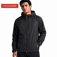 Veste coupe-vent en nylon ripstop avec logo personnalisé pour homme, fermeture éclair intégrale ou demi-zip, imperméable, légère, coupe-vent, vêtements de sport d'extérieur