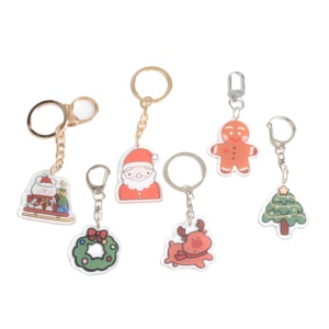 Anime Acrylic Creative Pendant Exquisite Plastic Key Chains Cartoon Key Hanger Keychain Custom Welcome Gifts Keychain