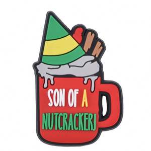 Gran oferta, abalorio de zapato de diseño navideño personalizado, bonitos abalorios de zuecos, abalorio de zapato de Navidad mexicano, goma para <span class=keywords><strong>zapatos</strong></span> - Product Image 4