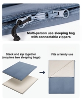 Sac de couchage de voyage ultra-léger pour adultes, en nylon anti-salissures, pour la randonnée, le camping, le printemps, l'été et l'automne