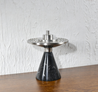 Brûleur à Bakhoor en marbre noir artisanal, encensoir arabe de luxe pour le Ramadan, brûleur d'encens pour la décoration intérieure des villas et des hôtels