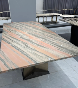 หินอ่อนลายม้าลายสีแดงธรรมชาติ ผสมสีชมพู-น้ำตาล สำหรับผนังและพื้นโรงแรม/วิลล่า/พื้นที่เชิงพาณิชย์ - Product Image 3