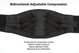 <span class=keywords><strong>Ceinture</strong></span> <span class=keywords><strong>lombaire</strong></span> respirante en filet avec logo personnalisé, bretelles amovibles et support de taille auto-agrippant pour les déménageurs - Product Image 2