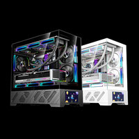 High Quality Mid Tower Gaming PC Case 360mm Water Cooling Aluminum Alloy Glass Screen Support ATX MATX ITX Motherboard in Stock
