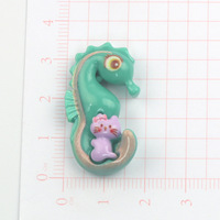 Pieuvre Mer Animal Poisson Hippocampe Kawaii tortue Slim charmes DIY boucles d'oreilles coque de téléphone décoration pendentif épingle à cheveux peut ajouter crochet