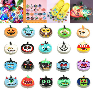 Crocodile Pattern Soft Plastic Drop-molded Detachable Decorative Buckle LED <strong>Light</strong> Customized Color/Size Playing Stress Shoe - Product Image 1