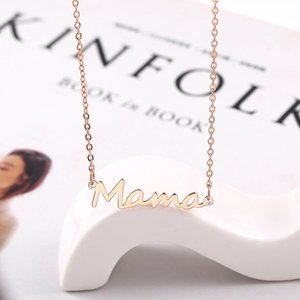 Cá Nhân Ngày Của Mẹ Mặt Dây Chuyền Bạc Và Vàng Mama Quà Tặng Vòng Cổ Phụ Nữ Phụ Kiện Thời Trang - Product Image 4