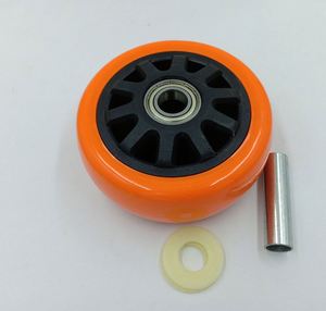 ล้อเลื่อนแบบมีร่องหล่อลื่นขนาด 5 นิ้ว วัสดุ PVC PU แถวเดียว มีสีให้เลือก ความสูง 45 มม. สำหรับร้านอาหารและร้านพิมพ์  ขายดี - Product Image 4