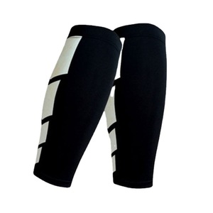 Calf Protectors Compression <b>Socks</b> Fluorescent Green <b>Black</b> White Red Blue Color Blocking Medium Tube For Basketball Soccer - Product Image 5