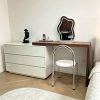 Ensemble de commode de chambre à coucher moderne avec miroir éclairé, ensemble de commode en bois