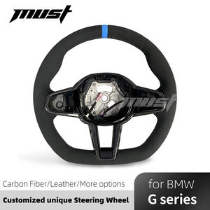 Volant en fibre de carbone microfibre personnalisé pour <span class=keywords><strong>BMW</strong></span>, mise à niveau LCI, G20 G30 330i 330e 430i 440i 530i 540i 550i <span class=keywords><strong>740d</strong></span> 750i 840i - Product Image 2