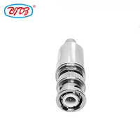 Adaptateur coaxial BNC mâle vers BNC femelle, connecteur en cuivre et laiton, conforme RoHS, fourni par l'usine