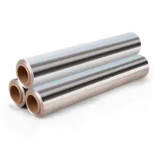 Rollo de papel de aluminio para embalaje de productos químicos, rollo de papel de aluminio PTP con revestimiento de HSL, OP/AL/HSL 6-8gsm