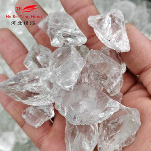 La pierre de verre la plus vendue de 5 à 8cm est utilisée pour construire du verre cassé irrégulier dans les murs en gabions - Product Image 3