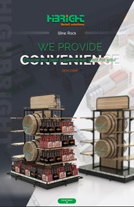 Gondole de présentation créative Highbright avec étagères multi-niveaux pour les zones de vin et de promotion - Product Image 6