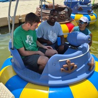 Bateau gonflable électrique pour adultes et enfants, jouet aquatique pour parc aquatique
