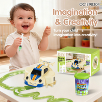 Nouveauté : Voiture de dessin au slime rechargeable avec capteur d'induction pour suivre la ligne – Jouet créatif pour enfants