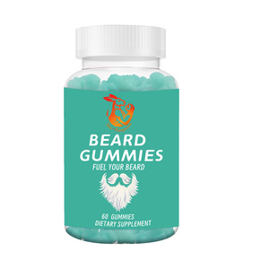 OEM Customized Collagen Beauty Supplement Beard <b>Gummies</b> for Healthy Skin Promote Fuller Beard <b>Gummies</b> <b>Candy</b> - Product Image 1