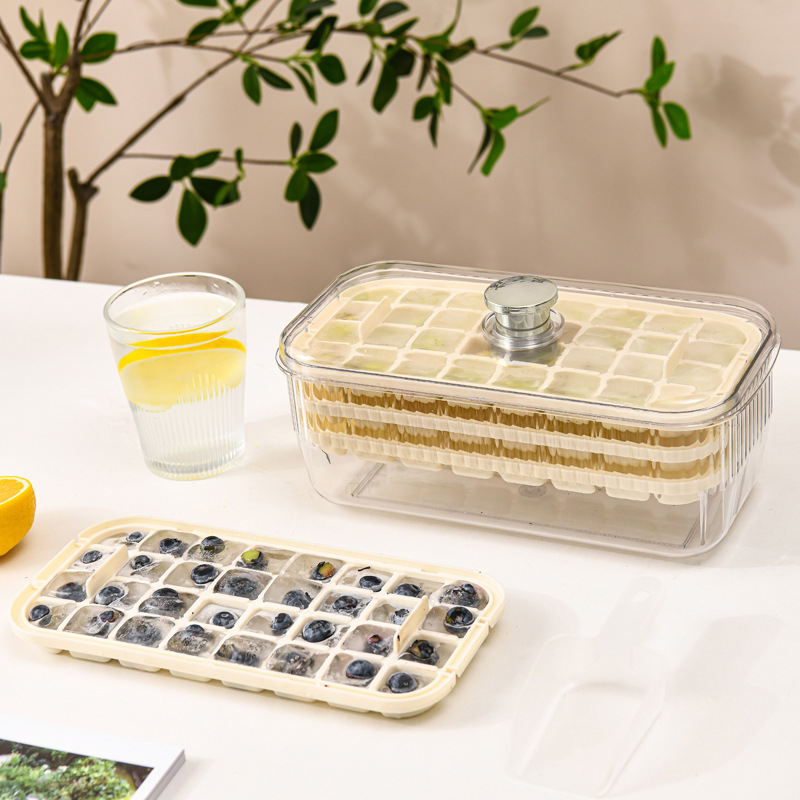 Three layers of beige, 96 compartments