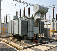 Düşük Kayıplı 3 Fazlı 220kV Yağlı Tip Ana Güç Trafosu 40MVA 50MVA 63MVA ONAF Soğutmalı Enerji İletim İstasyonu için