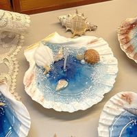 Ins Style Natural Sea shell Luxus Weihrauch Private Label Duft kerzen Geschenks ets für Hochzeit Weihnachten DIY Crafts