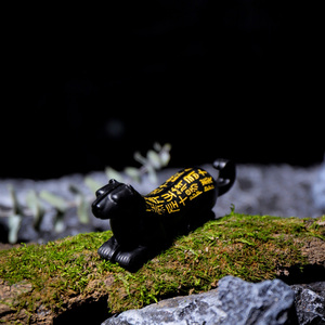 Yangling Kaplan Tılsımı Antik Çin Mührü Model Pirinç El Yapımı İki Parçalı Ayrılabilir Lüks Kişiselleştirilmiş Hediye - Product Image 4