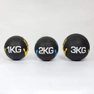 כדור רפואי מגומי מלא, ידידותי לסביבה, יוניסקס, לאימוני כושר ביתיים, לאימון אישי, משקולות חופשיות לגב ולבטן, דגם שנה אחת - Product Image 2