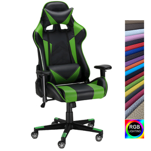 Silla para <span class=keywords><strong>videojuegos</strong></span> en 3d, asiento para jugar, color verde - Product Image 1
