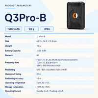 Traceur GPS rechargeable 4G YK-Q3Pro3, 1500 mAh, aimant puissant, anti-effraction, suivi en temps réel, alerte de survitesse, sans câblage, faible consommation