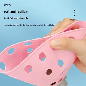 Jeu de lancer et de capture de balles en plastique pour enfants, équipement d'entraînement de flipper, jeu en paire pour l'extérieur, vente en gros - Product Image 6