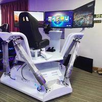 Simulador de Conducción de Fórmula 1 de Alta Calidad para 1 Jugador, con Movimiento de 6 Grados de Libertad, 9D VR, para Parques de Aventuras Interiores y Centros Comerciales