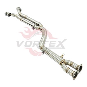 ท่อไอเสียกลางคู่แบบเรโซเนเตอร์ Vortex Racing SS304 สำหรับ BMW X3M F97 X4M F98 S58 3.0T รุ่น Performance Center พร้อมแคลมป์ - Product Image 3