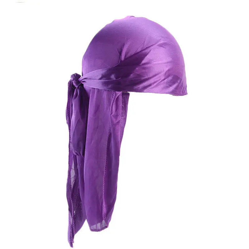 Silky Durags Bonnet Unisex Bonnet for Men Long Tail Durags Wave hat Sleep hat Free Design satin durags bonnet