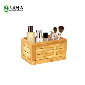Home desktop <b>bamboo</b> woven storage basket, snack, flower, cosmetic storage box, <b>bamboo</b> woven <b>bamboo</b> storage basket, fruit basket - Product Image 4