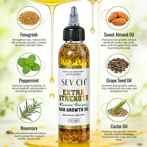 Siero per la Crescita dei Capelli alle Erbe 120ml, Olio Biologico al Rosmarino per Stimolare la Crescita e Contrastare la Caduta dei Capelli, Logo Personalizzabile - Product Image 4