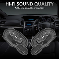 Haut-parleur coaxial de voiture 5 voies TS-A6997S 6x9 pouces 750W max, haut-parleur stéréo audio automobile 16x24cm
