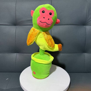 Peluche DHF Italian Brainrot Tung Tung Sahur Tralalero Tralala, jouet en peluche doux et câlin, jouet en peluche de dessin animé, apprendre à parler, danser, chanter - Product Image 6