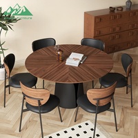 Wayon Hochwertiges Innendesign Esszimmer-Set Eleganter Runder Tisch mit Drehplatte für Projektanwendungen