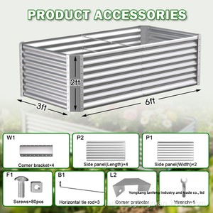 Jardinera Elevada Galvanizada al por Mayor, OEM ODM, Jardinera Personalizada, Fábrica en Vietnam para Venta Minorista de Ferretería en América del Norte - Product Image 3