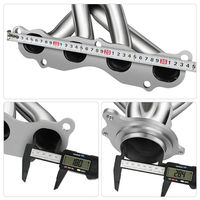 Collecteur d'échappement en acier inoxydable poli, soudé TIG, à montage direct pour Honda Civic SI 06-09