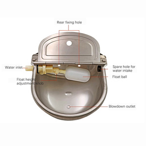 2024 Hot Bán Thép Không Gỉ Bát Nước Cho Tự Động Trang Trại Nước Uống Để Thức Ăn Gia Súc Đường Nước Cài Đặt Gia Súc Uống - Product Image 3