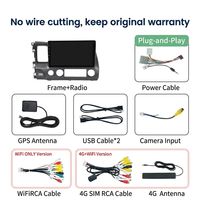 Autoradio 8 cœurs QLED 4G DSP BT RDS Android, Navigation GPS Carplay, Lecteur Multimédia Stéréo Auto pour Honda Civic 2006 ~ 2010